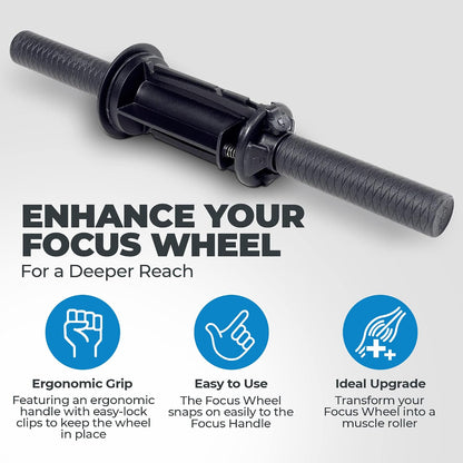 Chirp Focus Muscle Roller Handle for 4" Focus Wheel, 15.5"