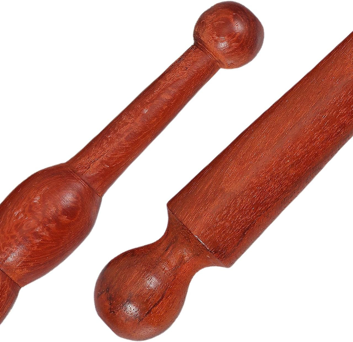 LALAFINA 4pcs Wood Foot Massage Stick Travel Manual Acupressure Pen Thai Reflexology Tools for Face Neck Back Waist Massager Trigger Points