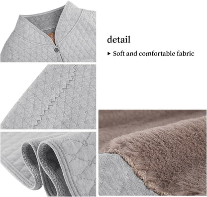 haozaikeji Women Thermal Shoulder Wraps Shoulder Support Warmer Heat Shawl Elderly Pregnant Warm Cape Pain Relief Arthritis