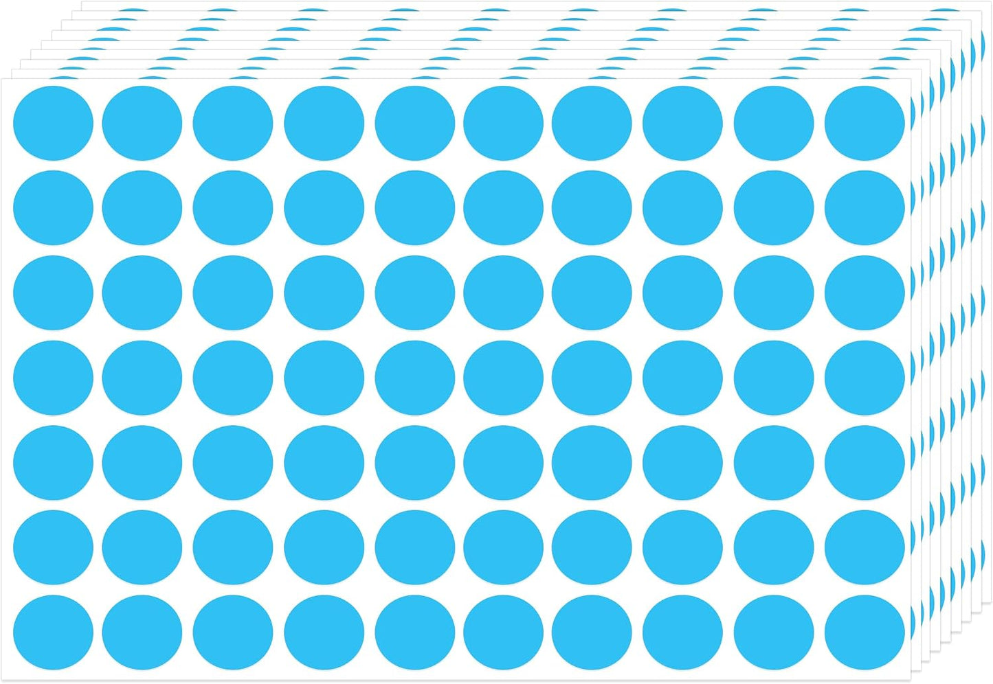 3500 Pieces Dot Stickers, 3/4 inch Color Coding Labels, 10 Color Circle Price Stickers for Office Classroom Student