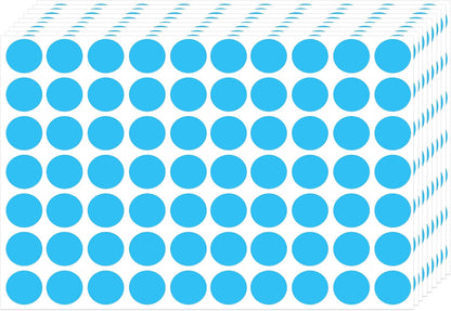 3500 Pieces Dot Stickers, 3/4 inch Color Coding Labels, 10 Color Circle Price Stickers for Office Classroom Student