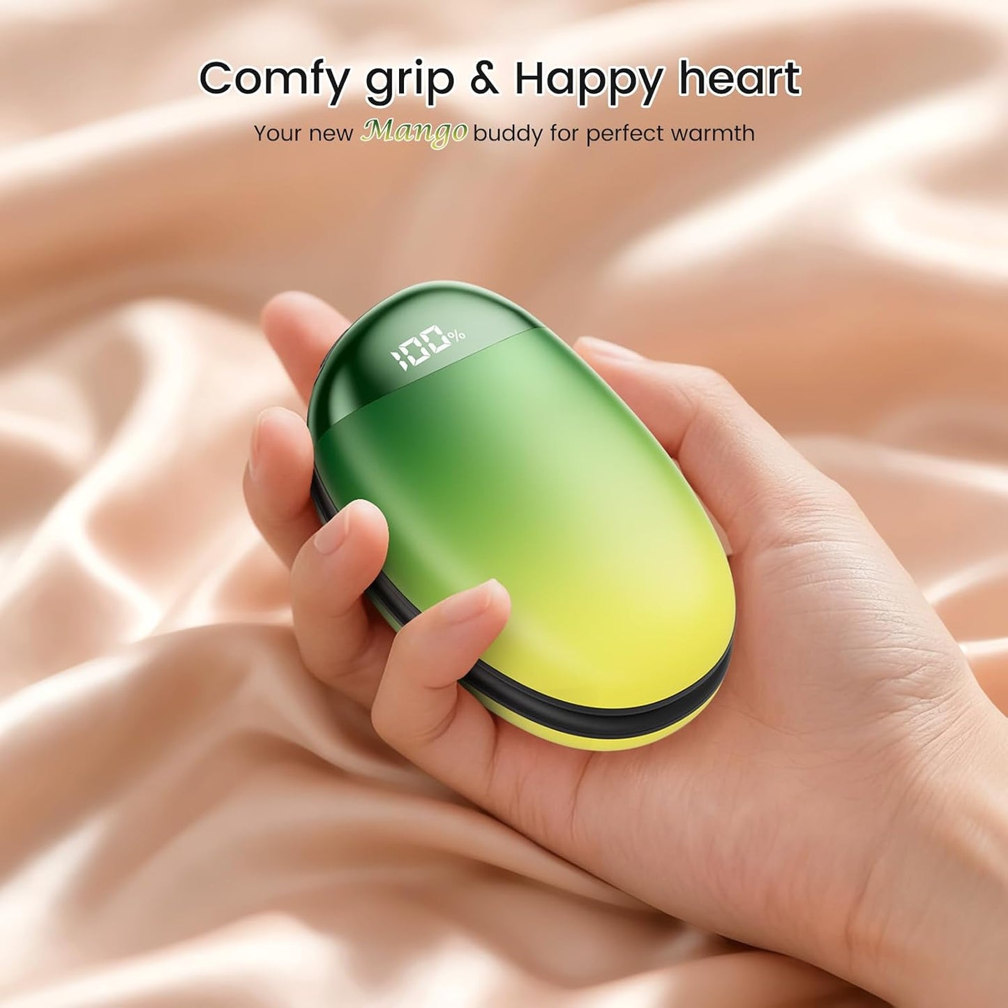 coldSky Rechargeable Hand Warmers 2 Pack, Magnetic 2-in-1 Reusable Electric Hand Warmer, 3 Heat Settings Portable Pocket Hand Heater Gifts for Women Men Christmas, Skiing, Camping, Hunting