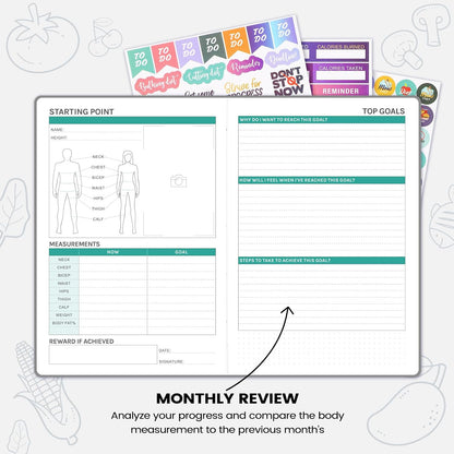 Food Journal - Journal for Women Weight Loss, 5.8" x 8.3