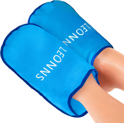 Gel Ice Pack Slippers for Foot Pain, Provides Hot and Cold Therapy, Blue
