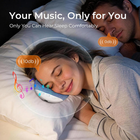 2026 Pillow Speaker,Bluetooth Pillow Speakers for Sleeping | Ultra-Thin Under Pillow Speakers with White Noise,Flat Under Pillow Speaker for Side Sleeper,Wireless Sleep Aid for Adult