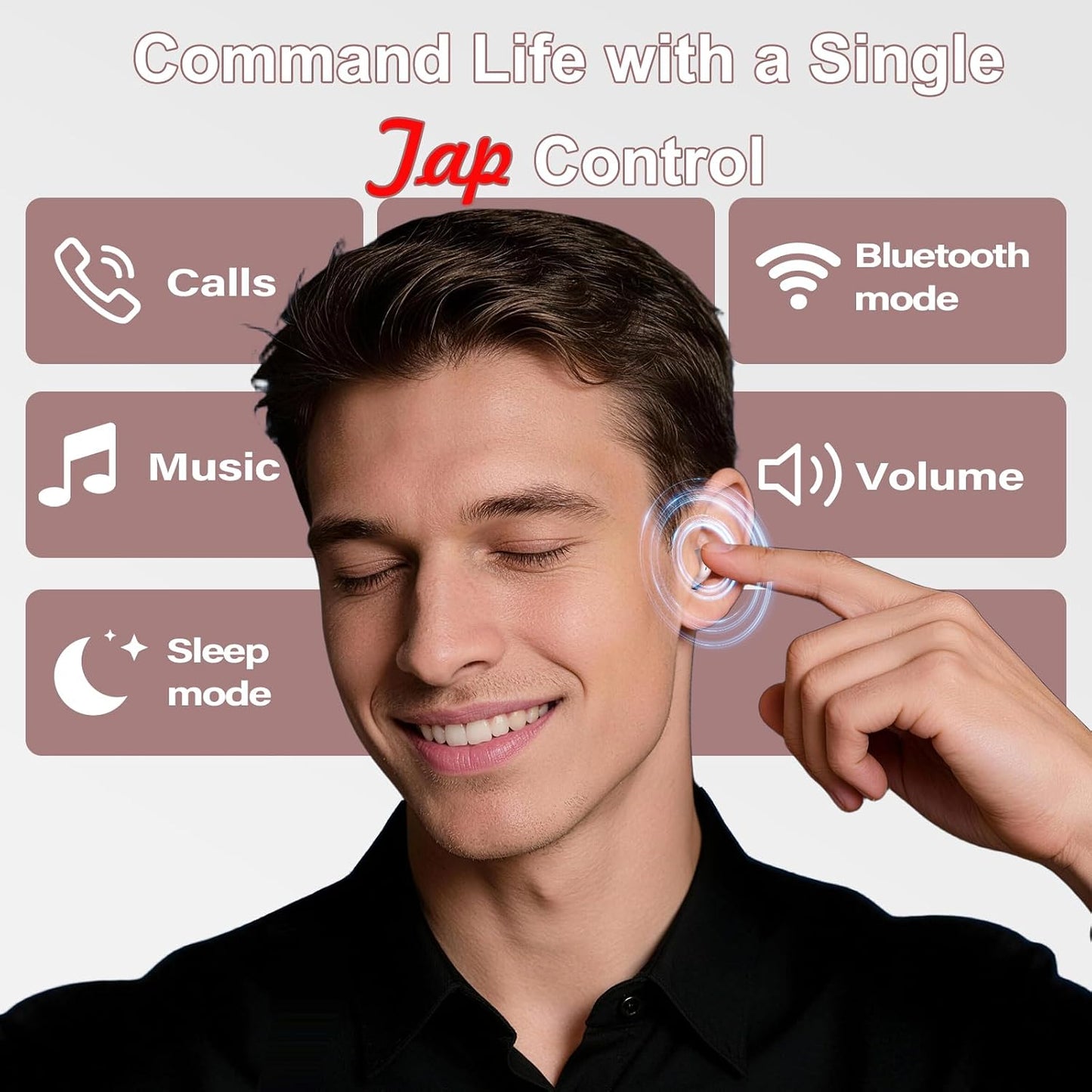 Sleep Earbuds Bluetooth 6.0 in Ear, Sleep Headphones with Sleep Monitor APP, 2026 New Mini Sleep Ear Buds with Small Earplugs for Side Sleepers, 48H Playtime Sleep Earphones with Sleep Mode Blue