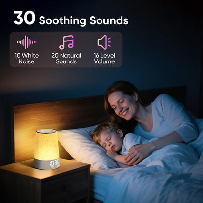 AFEXOA Sunrise Alarm Clock Wake Up Light with 30 Soothing Sounds