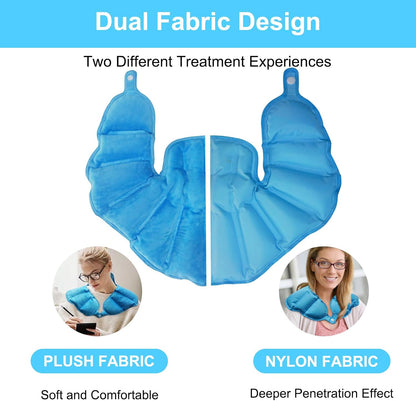 Neck and Shoulder Ice Pack for Pain Relief, Extra-Large Reusable Hot & Cold Gel Wrap, Therapy for Rotator Cuff, Muscle Spasms, Swelling, Surgery Recovery – Long-Lasting Cold Compress