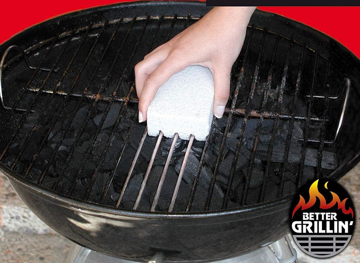 Better Grillin Scrubbin Stone Grill Cleaning Brick Block | Griddle Stone | Grill Stone Cleaning Block | Barbecue Grill Cleaner for BBQ, Griddle, & Racks