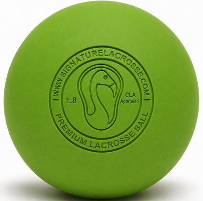 Signature Lacrosse Ball Set - Packs of 2, 4, 8, 12, and 100 - No Chemical Smell Massage Balls, Myofascial Release Tools, Back Roller, Muscle Knot Remover