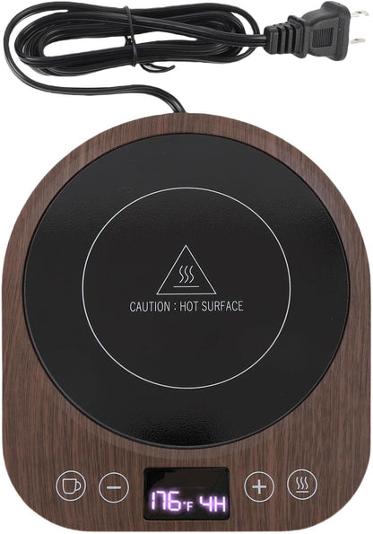 36W 3 Temperature Settings 4H Auto Shut Off Electric Mug Warmer, Smart Cup with Water Proof 5.2 Inch Heating Area for Office Desk Home Kitchen (US Plug)