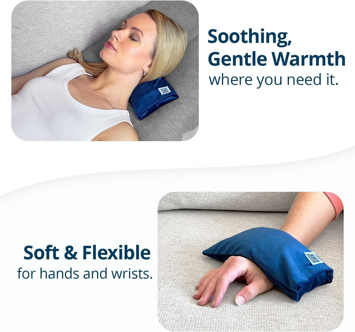 Mini Microwave Heating Pad and Cold Pack, Cold Hands, Neck and Wrists 4x8in