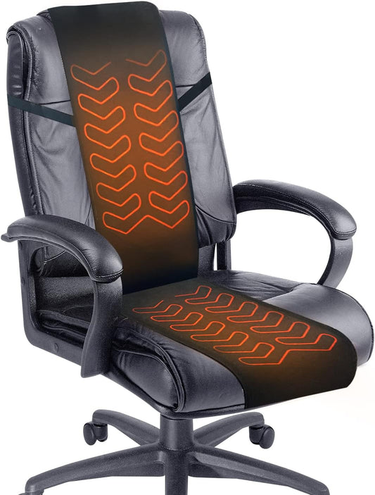 Foldable & Washable Fabric Heated Seat Cushion with Temperature Control & Timer-for Office/Home Use
