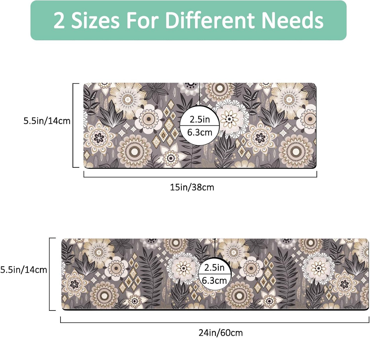 Kitchen Sink Splash Guard Faucet Mat 24" X 5.5" Tropical Leavesl Absorbent Fast Drying Mat Faucet Draining Mat Sink Splash Guard Behind Faucet Drip Catcher for Kitchen Bathroom
