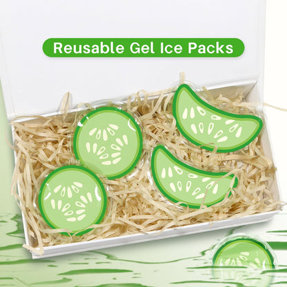 ZNÖCUETÖD Gel Ice Pack Reusable Cooling Eye Pads and Under Eye Patches