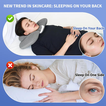 2-Layer Neck Pillow for Office, Recliner & Car -Breathable,Washable