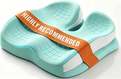 Memory Foam Ergonomic Seat Cushion for Office Chairs Pain Relief