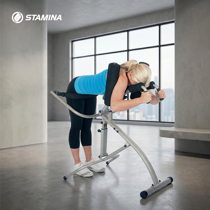 Stamina InLine Traction Control System, Spine Decompression Workout Machine | Back Pain Relief, Stretching and Exercise Equipment for Home and Gym Workouts, Portable Lower Body Fitness Stretcher