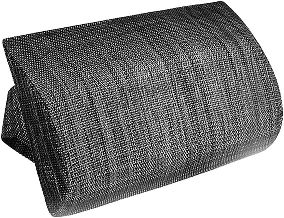 Chaise Lounge Neck Support Pillow with Adjustable Strap,Ergonomic Headrest Pillow Portable Bolster Cushion for Patio Backyard Beach Pool Garden Recliner (Black)