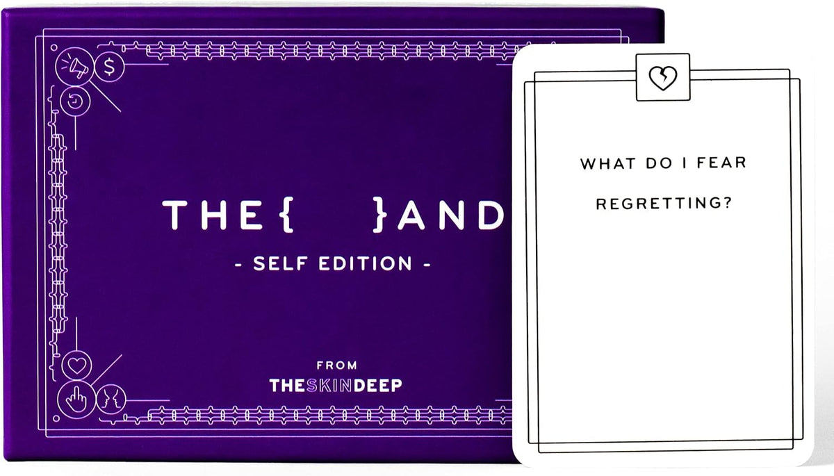 {THE AND} Self Love Edition - 199 Self Reflection Cards to Improve Self Awareness - Self Care Question Card Deck to Prompt Mindfulness & Meditation - Explore Identity for Women & Men By The Skin Deep