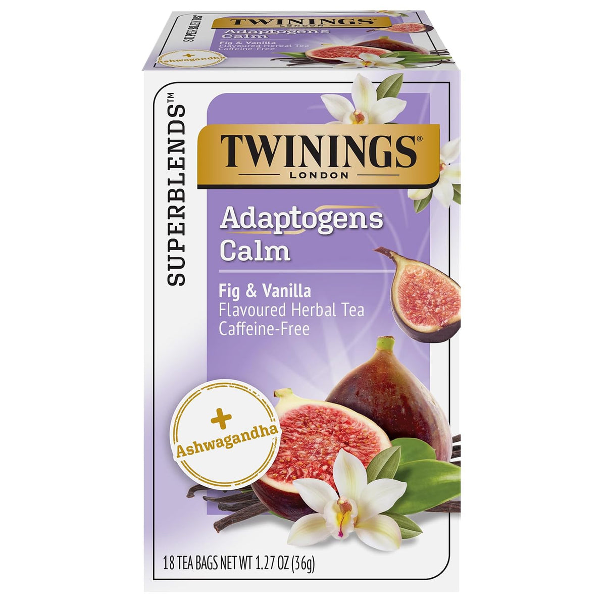 Twinings Adaptogens Calm Ashwagandha Fig & Vanilla Tea Bags (1 Pack)