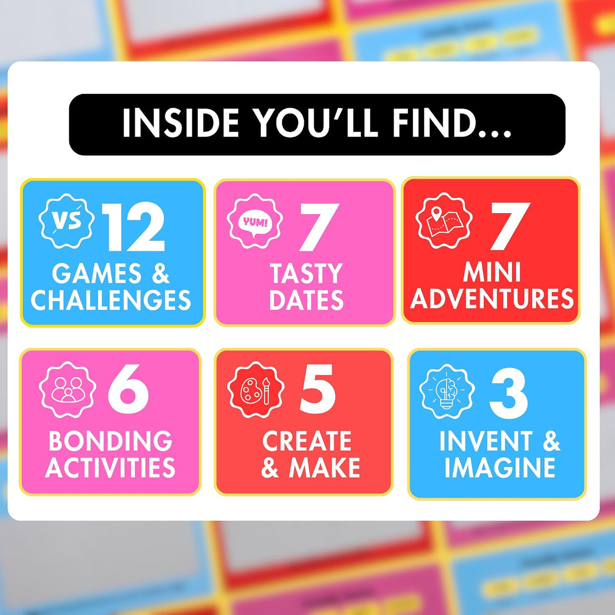 Happy Duo Family Dates – 40 Scratch-Off Family Games & Activities, Ages 4+