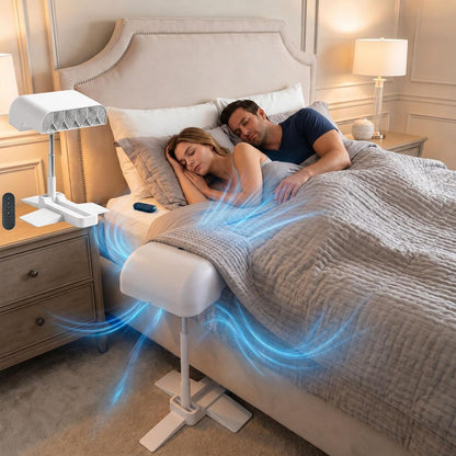 Bed Fan Under Sheets, Under Sheet Cooling System with Adjustable Airflow, Quiet Cooling Bed Fan for Hot Sleepers, Easy Setup for Bedroom Sleep Comfort (1pc)