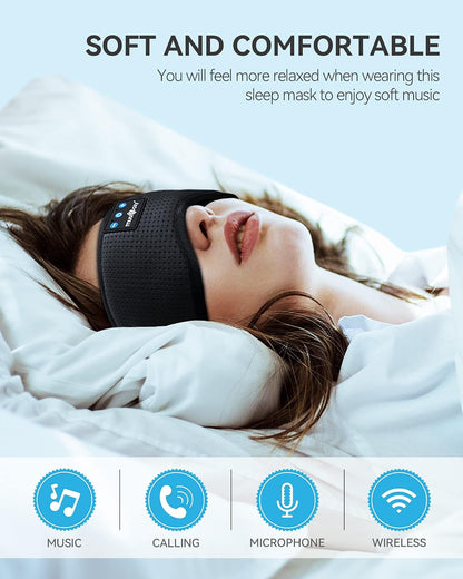 MUSICOZY Sleep Headphones Bluetooth 5.4 Sleep Mask with HD Sound