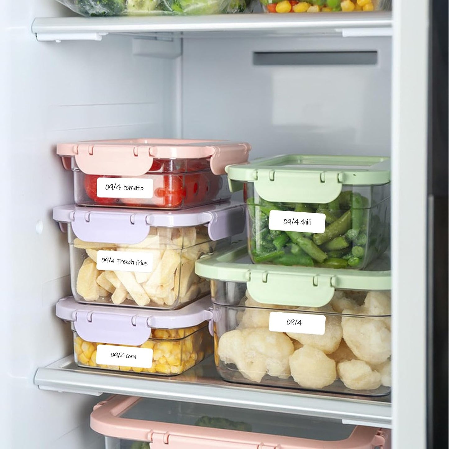 1200Pcs Blank Removable Freezer Labels,1x3In Date Label Stickers,No Residue Food Storage Containers Labels,for Food Containers Pantry Organization