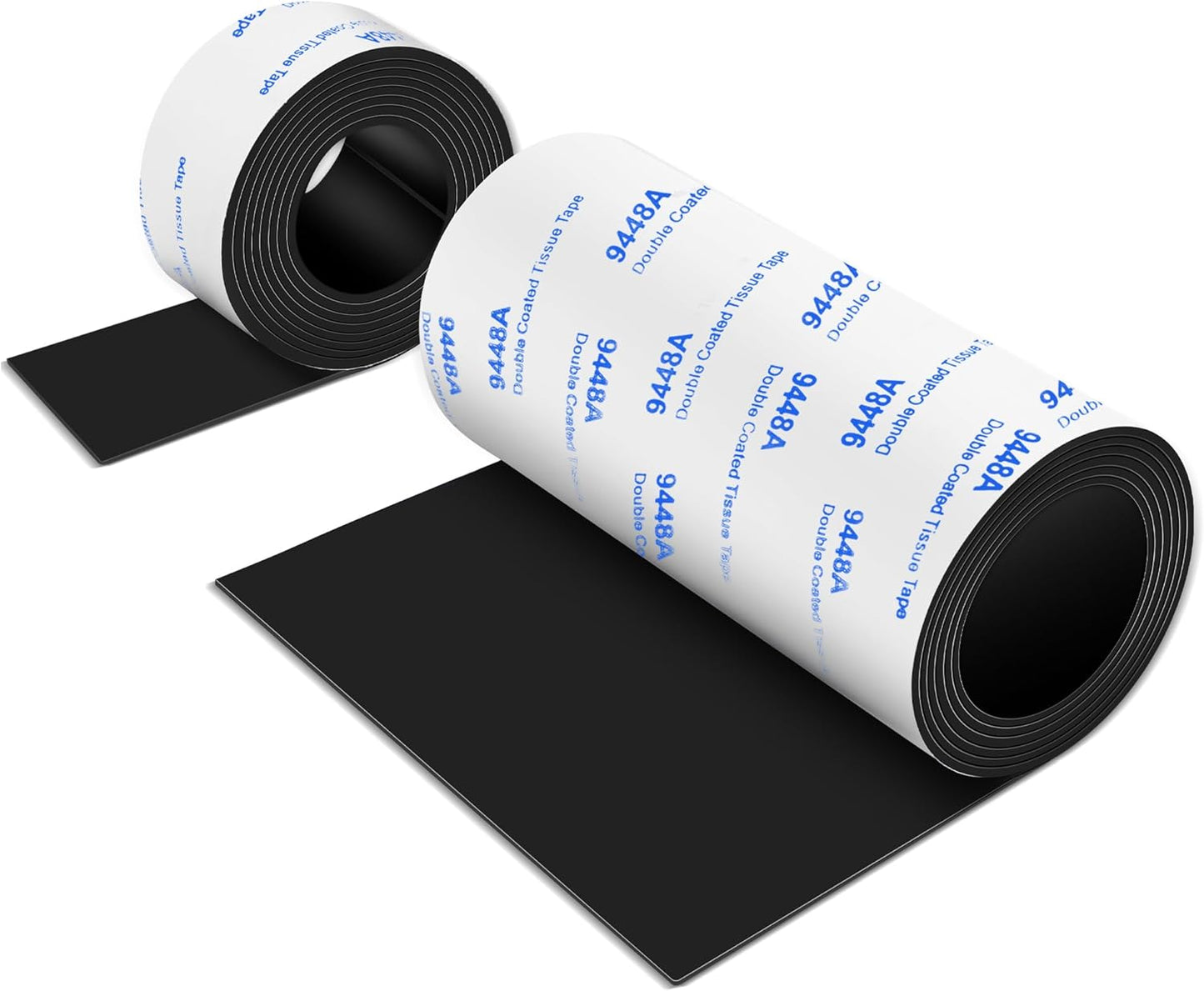 Felt Strips with Adhesive Backing, Felt Tape with Adhesive Backing, Felt Furniture Strips 2 Pack Roll 1/2x 60 Inches Black, Felt Strips for Furniture