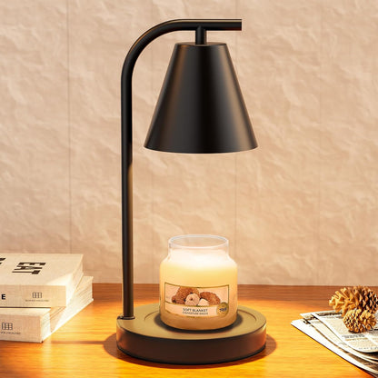 Brown Candle Warmer Lamp with Timer-Electric Candle Light for Bedroom Decor, Aromatherapy at Home | Gifts for Men | Home Gift Ideas