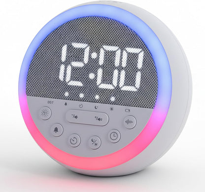 OCEST Sunrise Alarm Clock with White Noise & Dimmable RGB Night Light