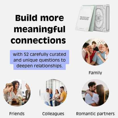 Actually Curious The Original Curiosity Edition - Team Building Games for Work, Activities for Teens, Family Game Night, Conversations with Friends, Couples Gifts - 52 Deep Conversation Cards