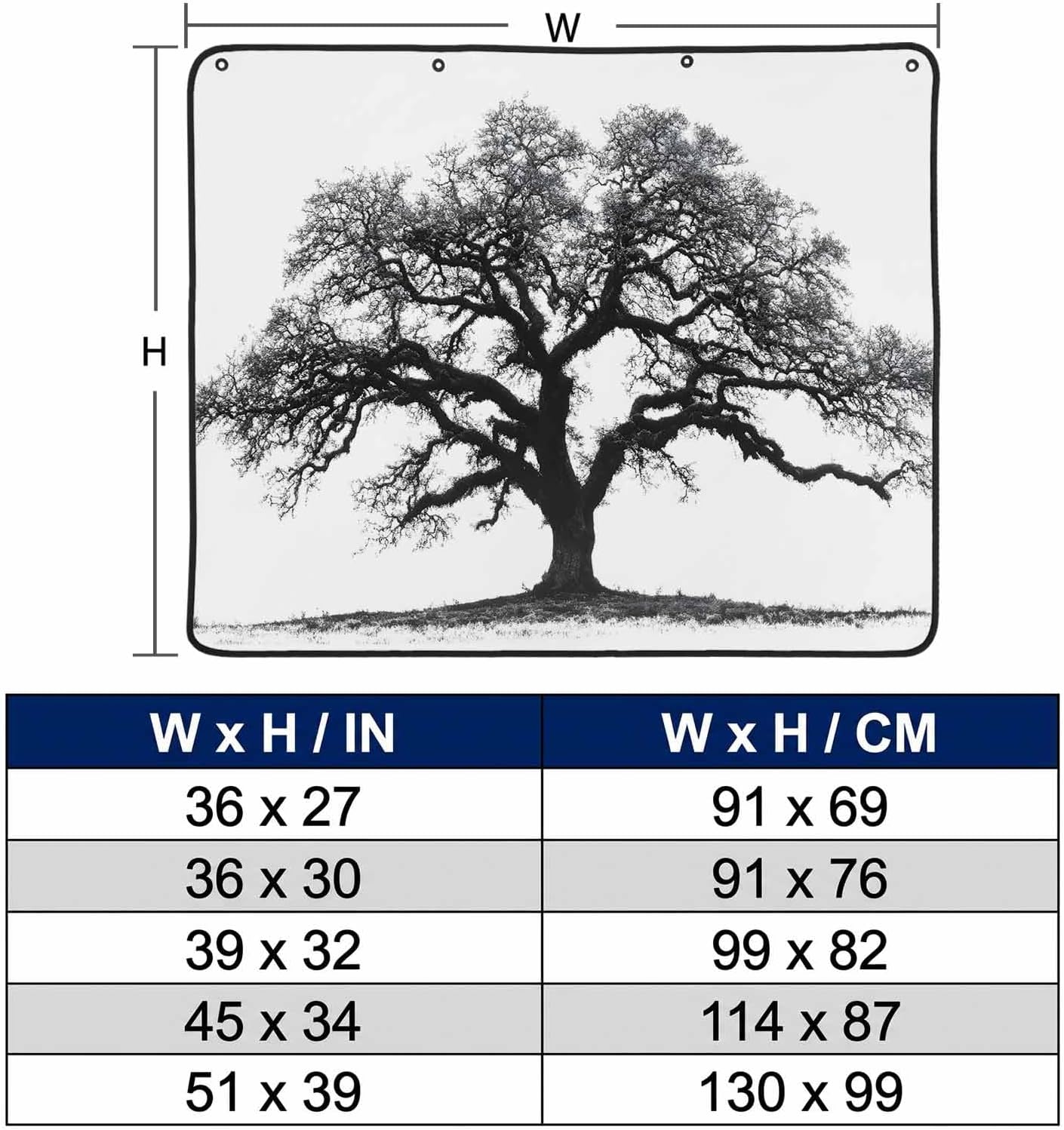 Magnetic Fireplace Cover Oak Tree Forest Fireplace Screen Decorative Black Deep Roots Branches Insulation Fireplace Blocker Blanket Save Energy Fireplace Draft Stopper Covers for Living Room 36x30