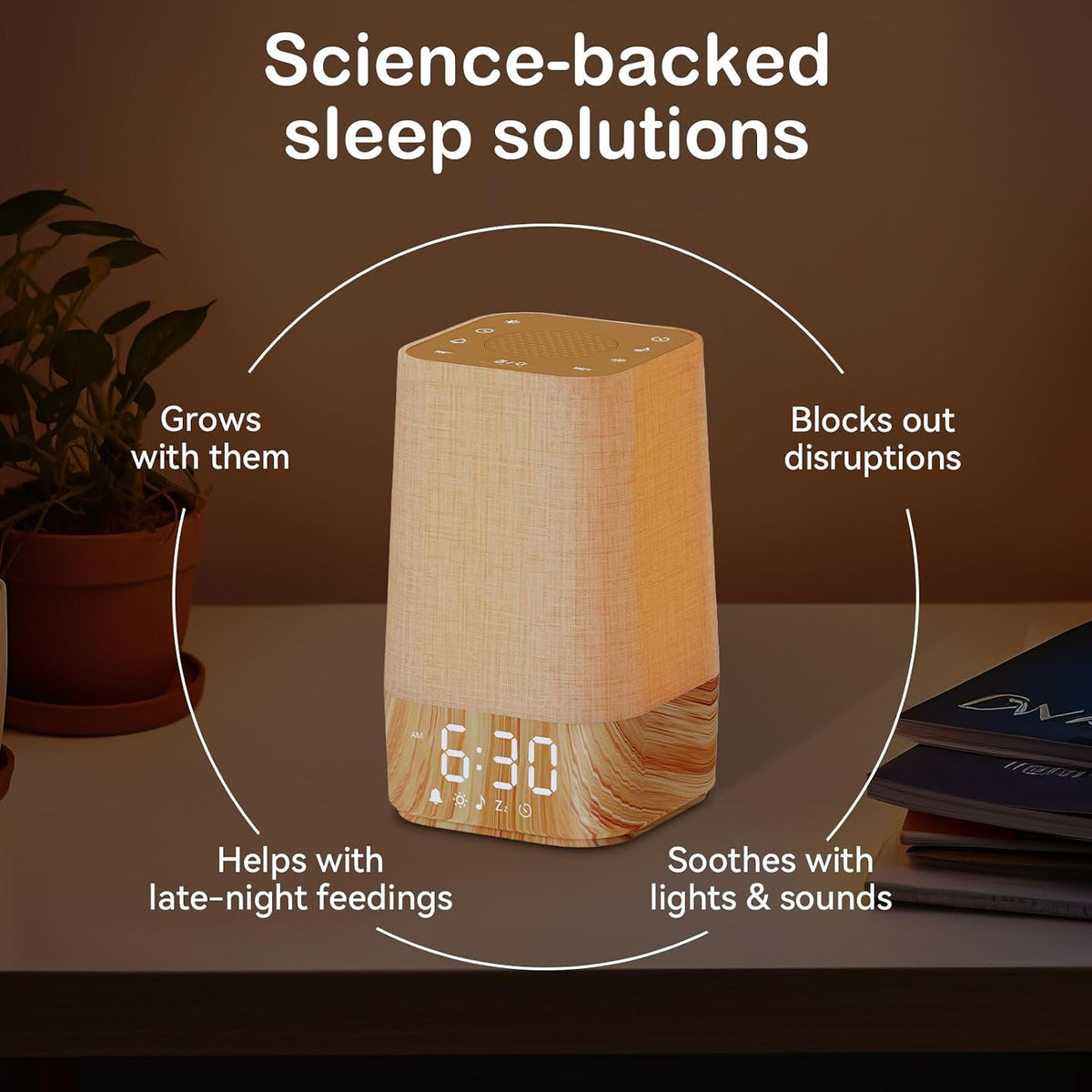 Sunrise Alarm Clock with Sound Machine, Gentle Wake Up Light for Bedroom