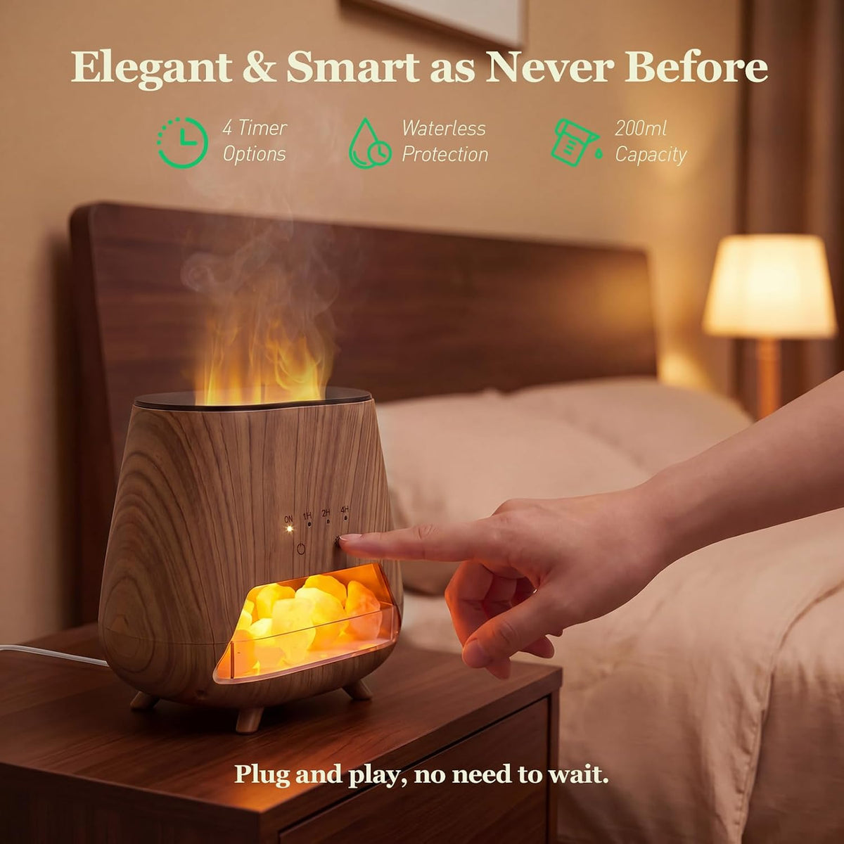 Essential Oil Diffuser for Home: 𝟒-𝐢𝐧-𝟏 Himalayan 𝐒𝐚𝐥𝐭 Lamp