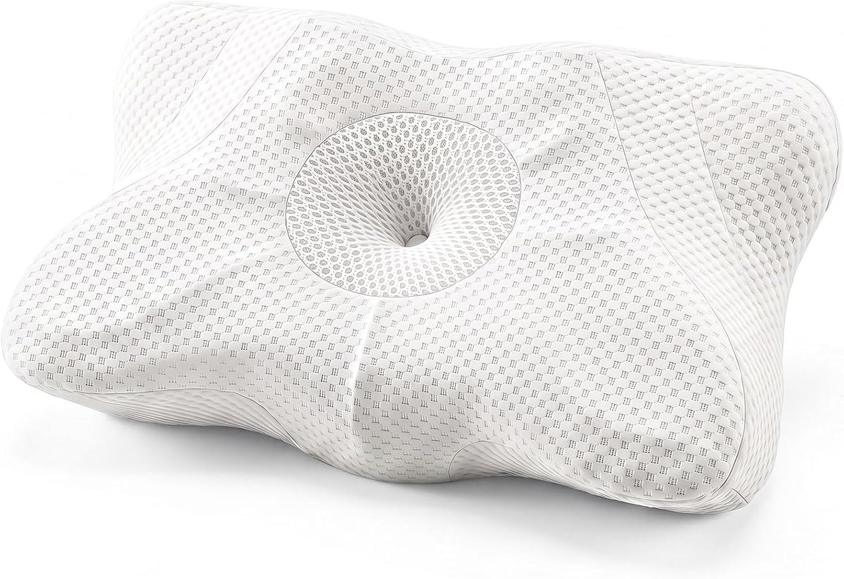 Sweetcrispy Cervical Pillow for Neck Pain Relief, Cooling Memory Foam