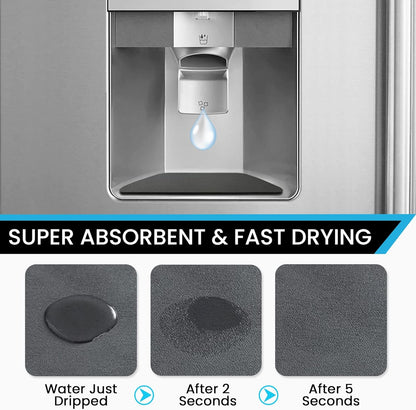 Refrigerator Drip Catcher for Water Tray (Rectangular) | Protects Water Spills, Absorbent Pad for Refrigerator Drip Tray, No More Water Stains