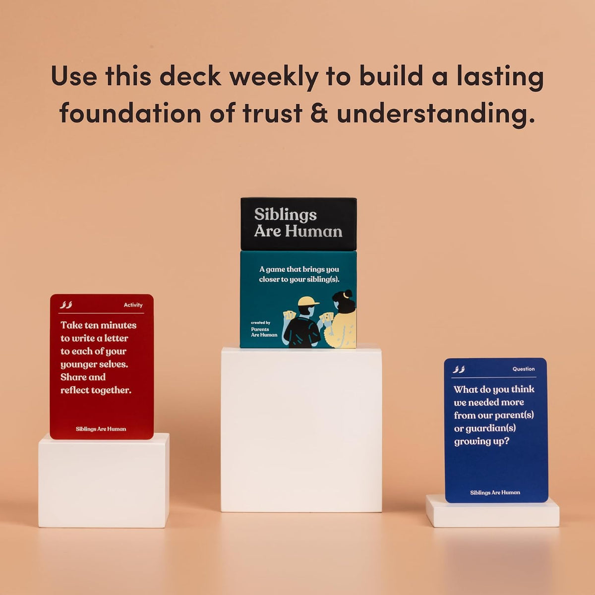 Friends are Human Conversation Cards for Friendship and Bonding, 140 Cards