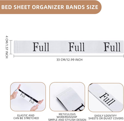 Adjustable Bed Sheet Straps Clips, Elastic Mattress Sheet Fasteners Holder and Suspenders, Grippers to Hold Sheet, Mattress, Sofa, Couch, Table Cloth, Ironing Board Cover, Black