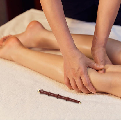 ibasenice Wooden Foot Massage Roller Stick, Manual Acupressure Pen, Trigger Point Wand Massage Stick Rod Tool for Muscle Soothing Face Neck Back Waist Shoulder
