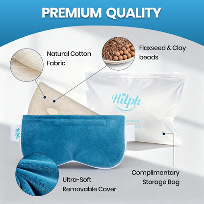 3D Heated Eye Mask for Dry Eyes,Microwavable Moist Heat Eye Compress