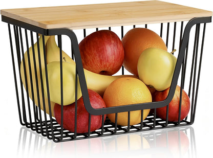 2 PACK Pantry Organizers and Storage, Stackable Onion Potato Bins | Large Wire Storage Basket, Breathable Design for Onion, Potato, Garlic, Fruit, Vegetables Fresh, Kitchen Pantry Storage
