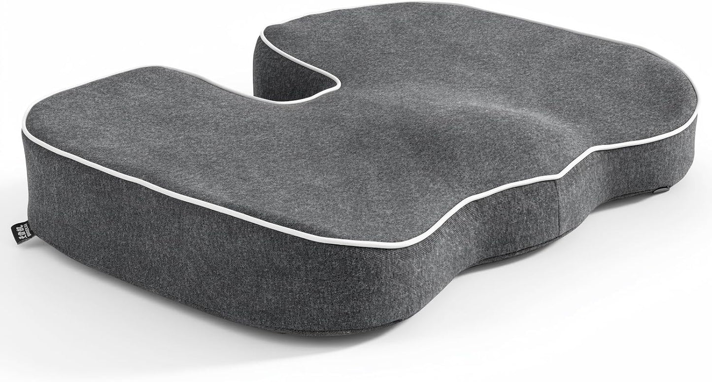 Hip Cushion Support,Everlasting Comfort,Tailbone Sciatica Relief Suitable | Breathable Material Memory Foam Core Skin-Friendly Non-Irritant Fabric Heat-Trapping Prevention Universal 46×36cm size