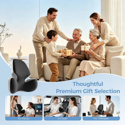 BEBAS Lumbar Support Pillow for Car, Memory Foam Back Cushion for Driving