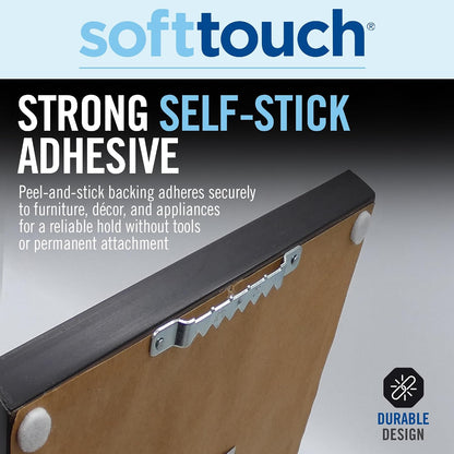 SoftTouch 3/8" Round Mini Self-Stick Furniture Slider Felt Pads for Hard Surfaces, Noise-Reducing Adhesive Furniture Moving Pads for Beds, Sofas, Dressers, 84-Count, Brown
