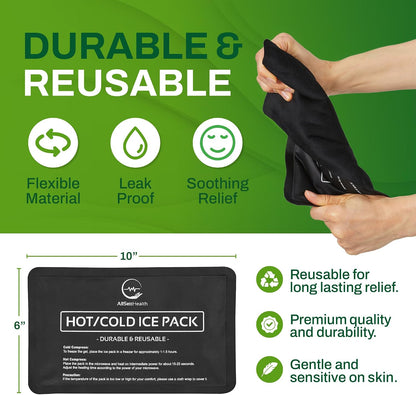 Extra Large Reusable Gel Ice Pack for Injuries (23"x15") | Large Ice Pack for Back Pain Relief, Post Surgery Recovery, Flexible Cold Pack for Lower Back Pain