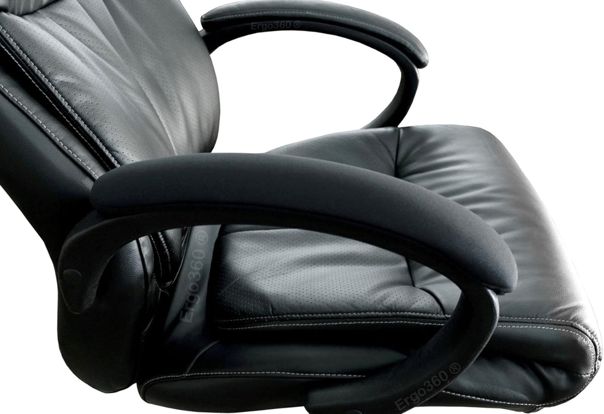Soft Neoprene Chair Arm Pad Covers Stretch Over Armrests 13" to 17". Restore, Protect and Cushion. Complete Set of 2. Made in The USA.