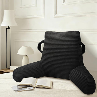 Reading Pillow for Sitting in Bed Adult, Memory Foam, Pockets