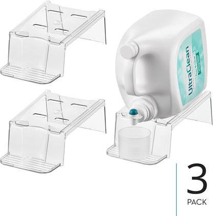iDesign Laundry Detergent Holder, Clear | Liquid Detergent Stand, Laundry Room Organization